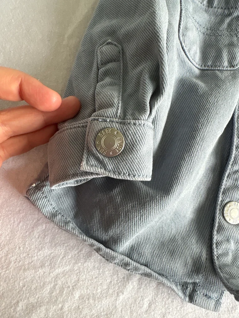 Jolie Veste en Jean Bleu Bébé Garçon 3 Mois – Inextenso – photo 4